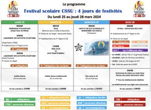 Programme de la Semaine Olympique t Paralympique 2024.